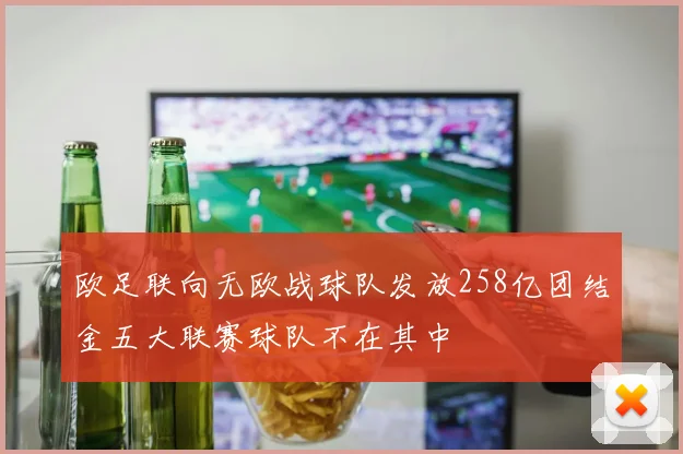 欧足联向无欧战球队发放258亿团结金五大联赛球队不在其中